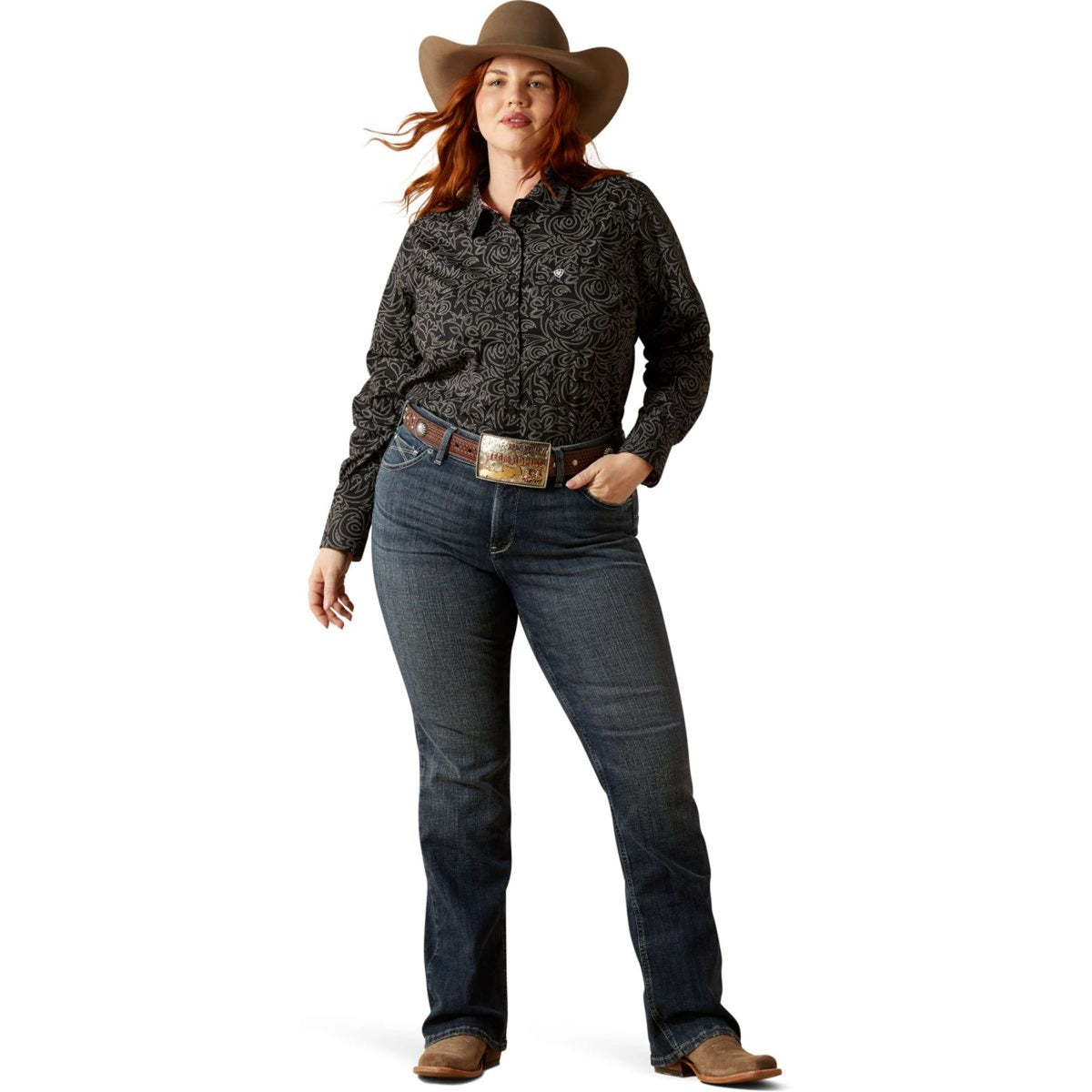 Ariat Blouse Kirby Dames Zwart