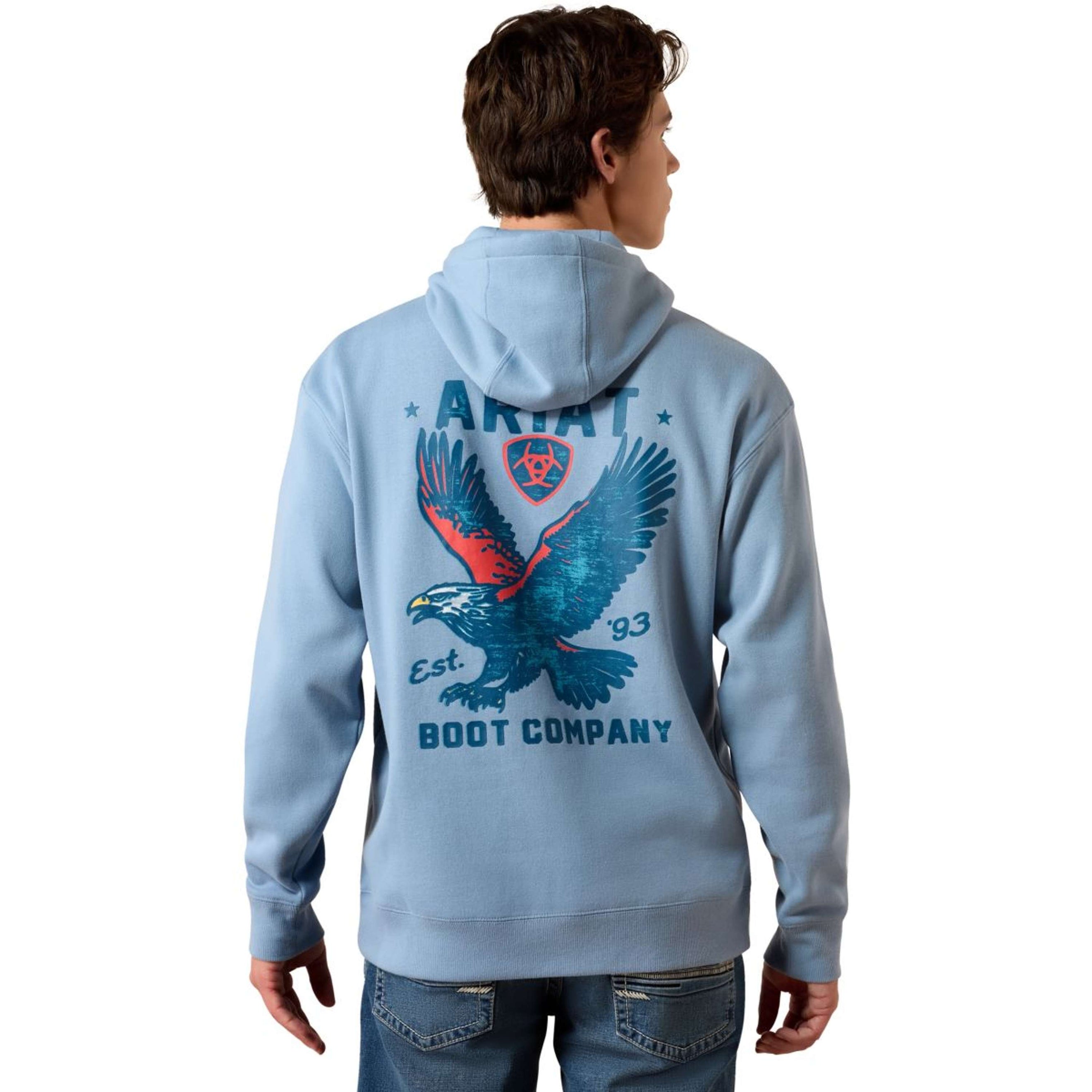 Ariat Trui Freedom Eagle Heren Light Denim Ariat Trui Freedom Eagle Heren Light Denim