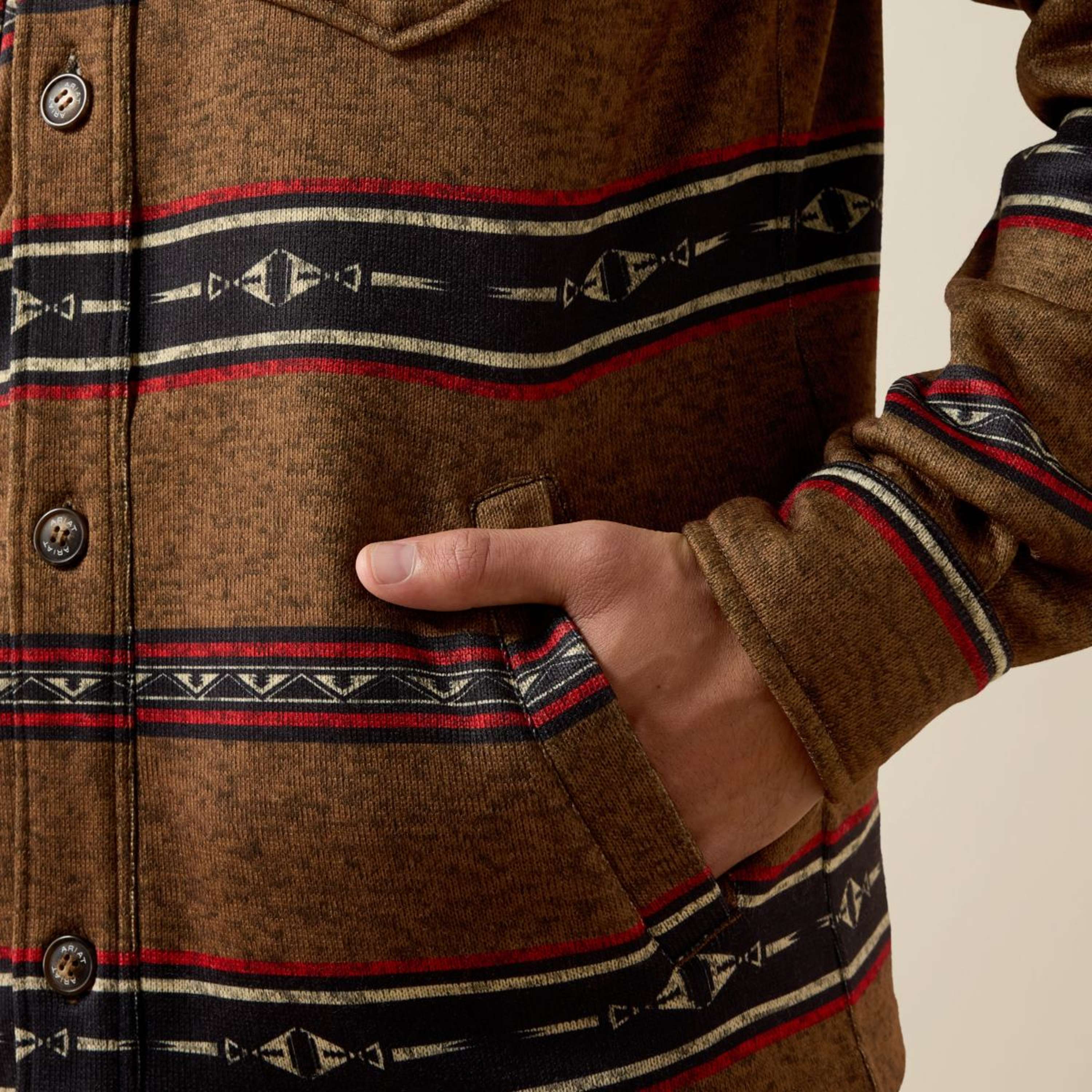 Ariat Blouse Caldwell Heren Toffee Serape