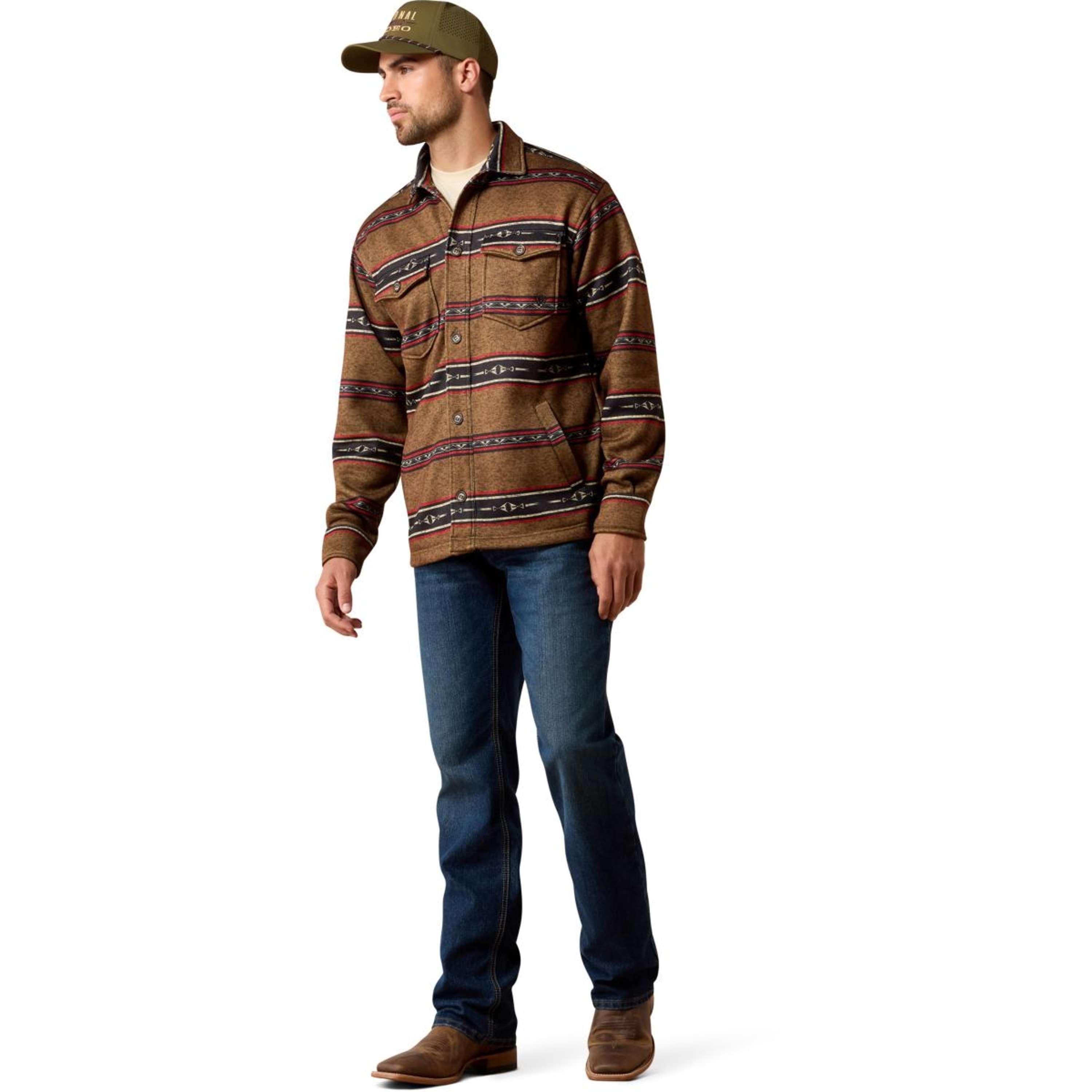Ariat Blouse Caldwell Heren Toffee Serape