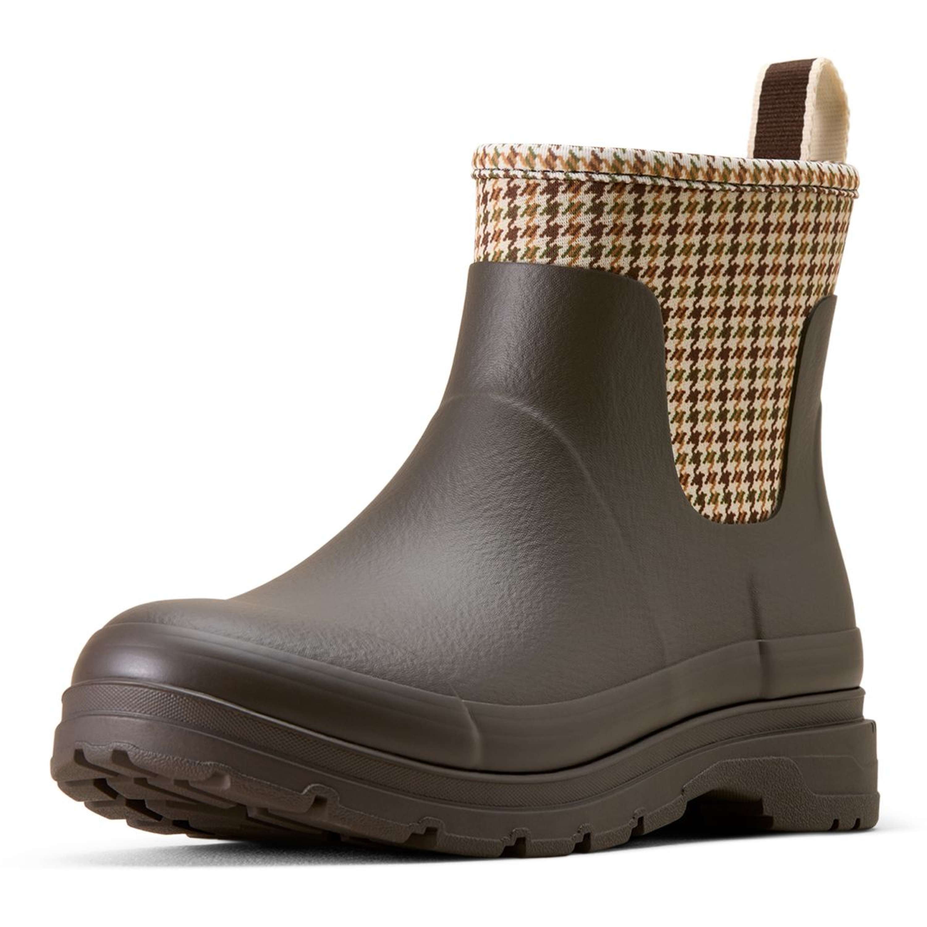 Ariat Jodphurs Kelmarsh Shortie Dames Chocolate/Tan Twill