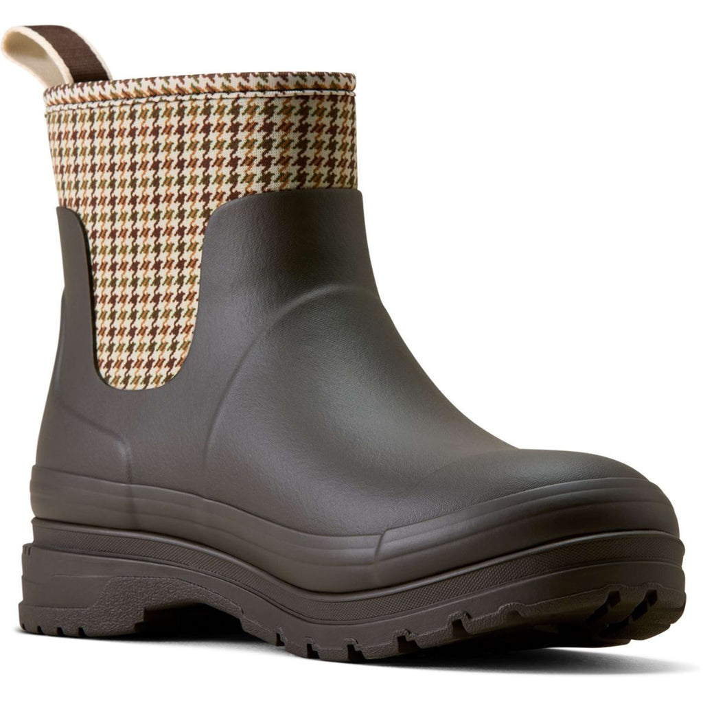 Ariat Jodphurs Kelmarsh Shortie Dames Chocolate/Tan Twill