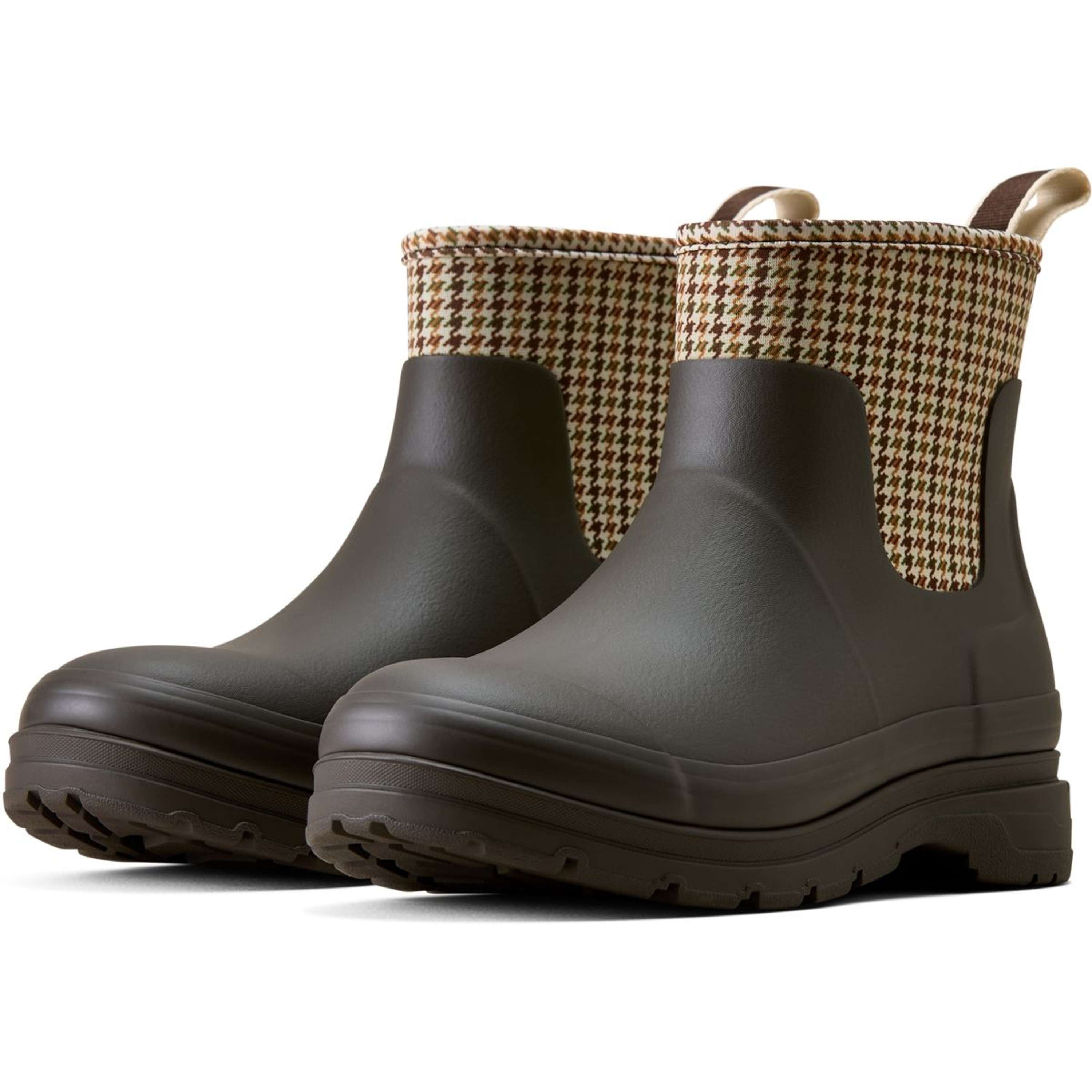 Ariat Jodphurs Kelmarsh Shortie Dames Chocolate/Tan Twill