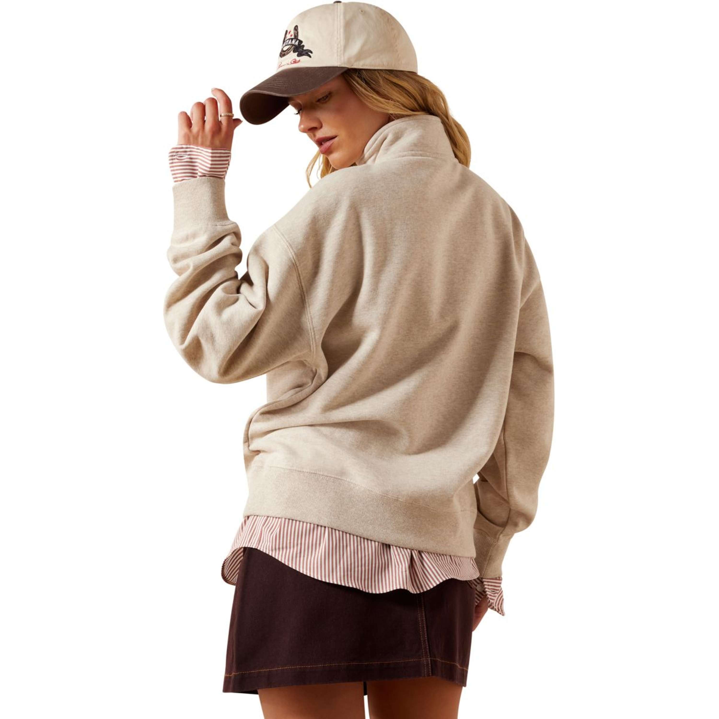 Ariat Sweater Running Wild Dames Oatmeal