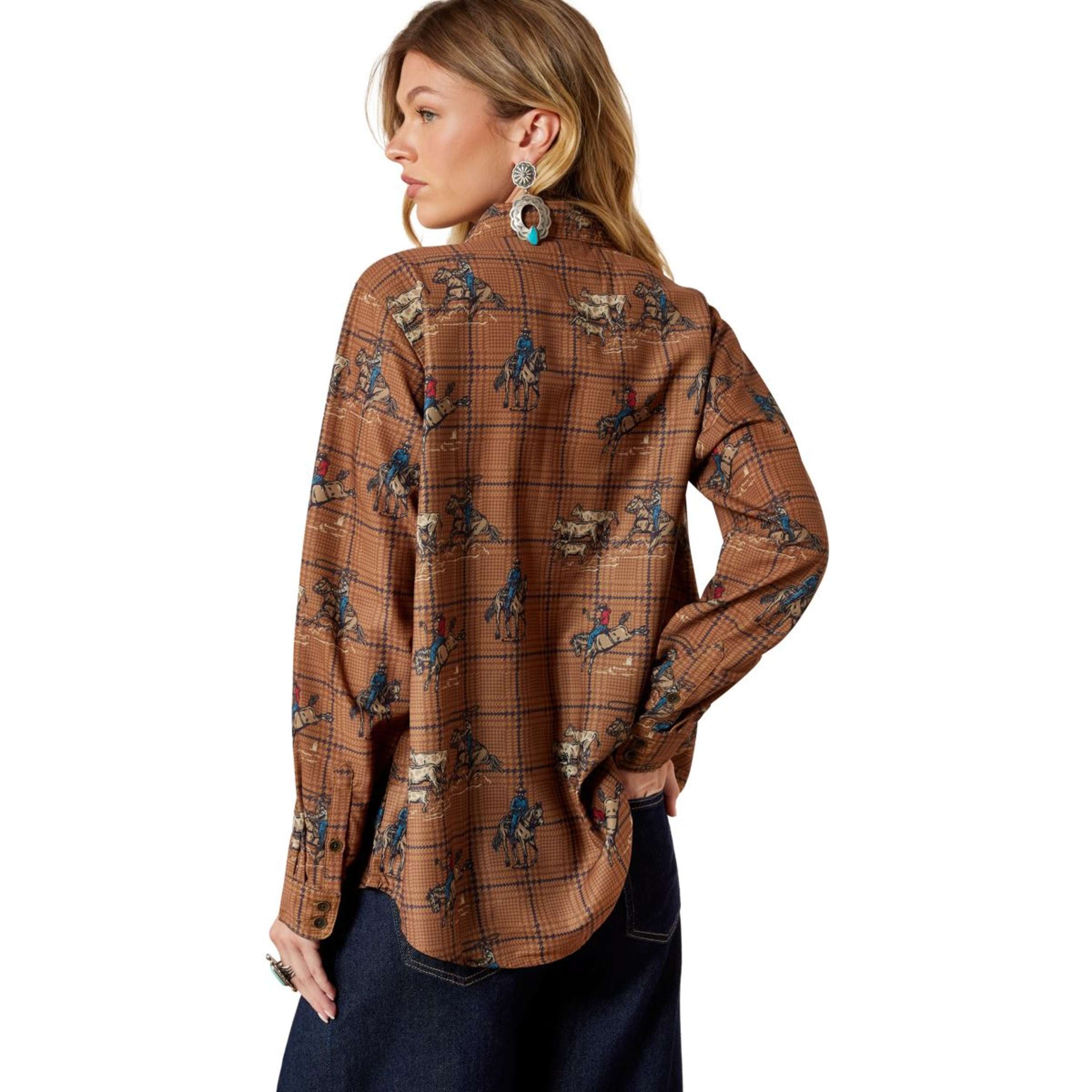 Ariat Blouse Homestyle Dames Bruin