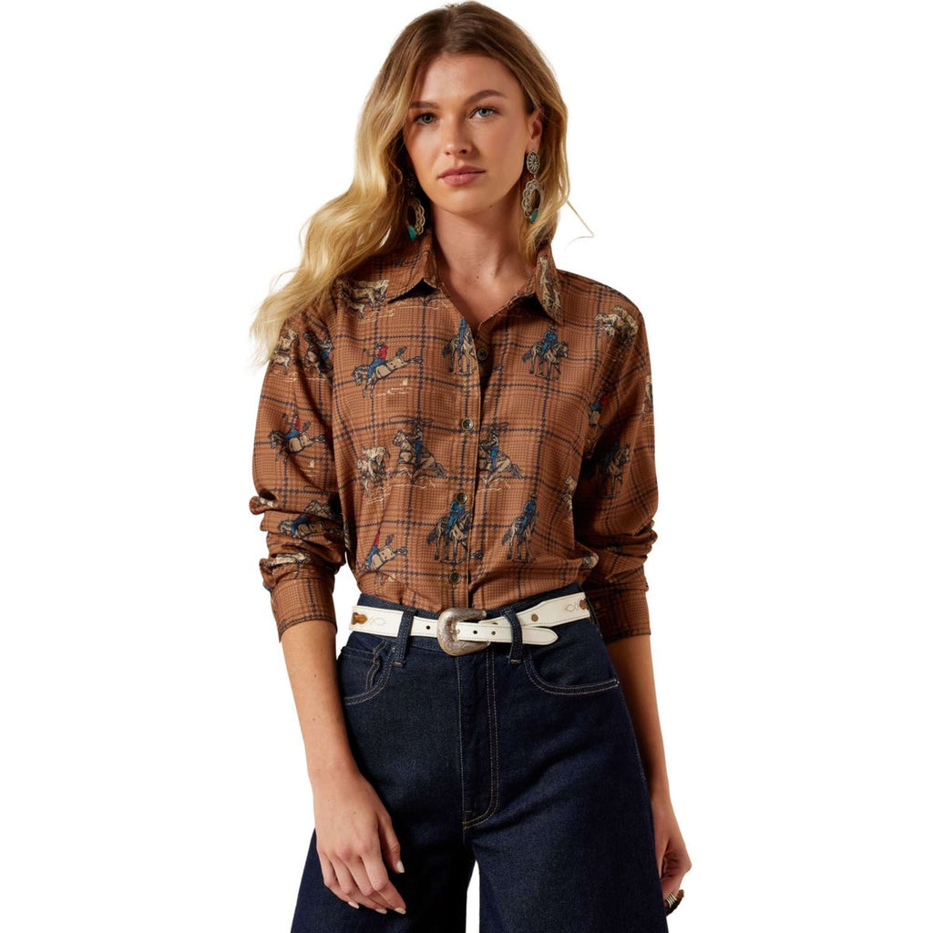 Ariat Blouse Homestyle Dames Bruin