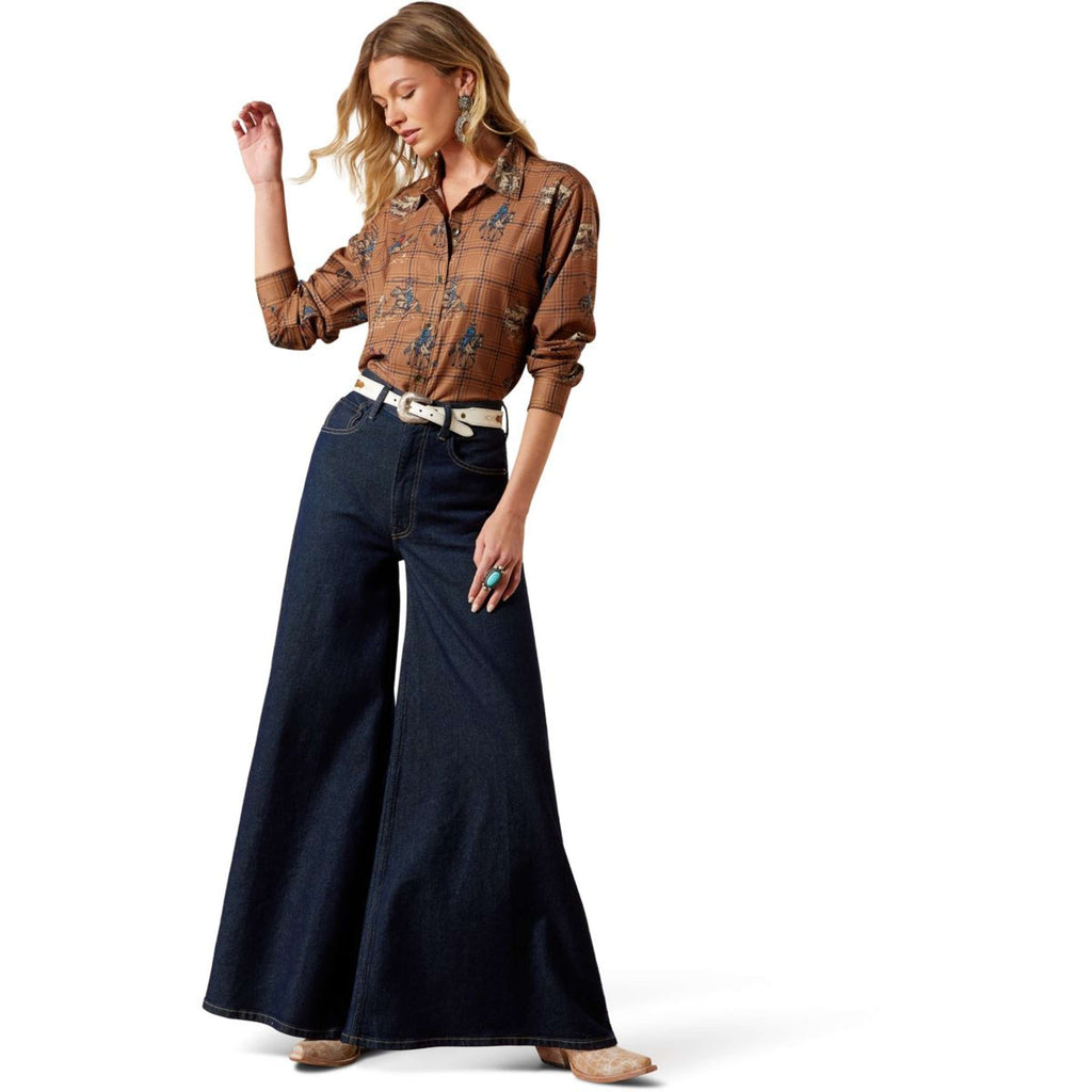 Ariat Blouse Homestyle Dames Bruin