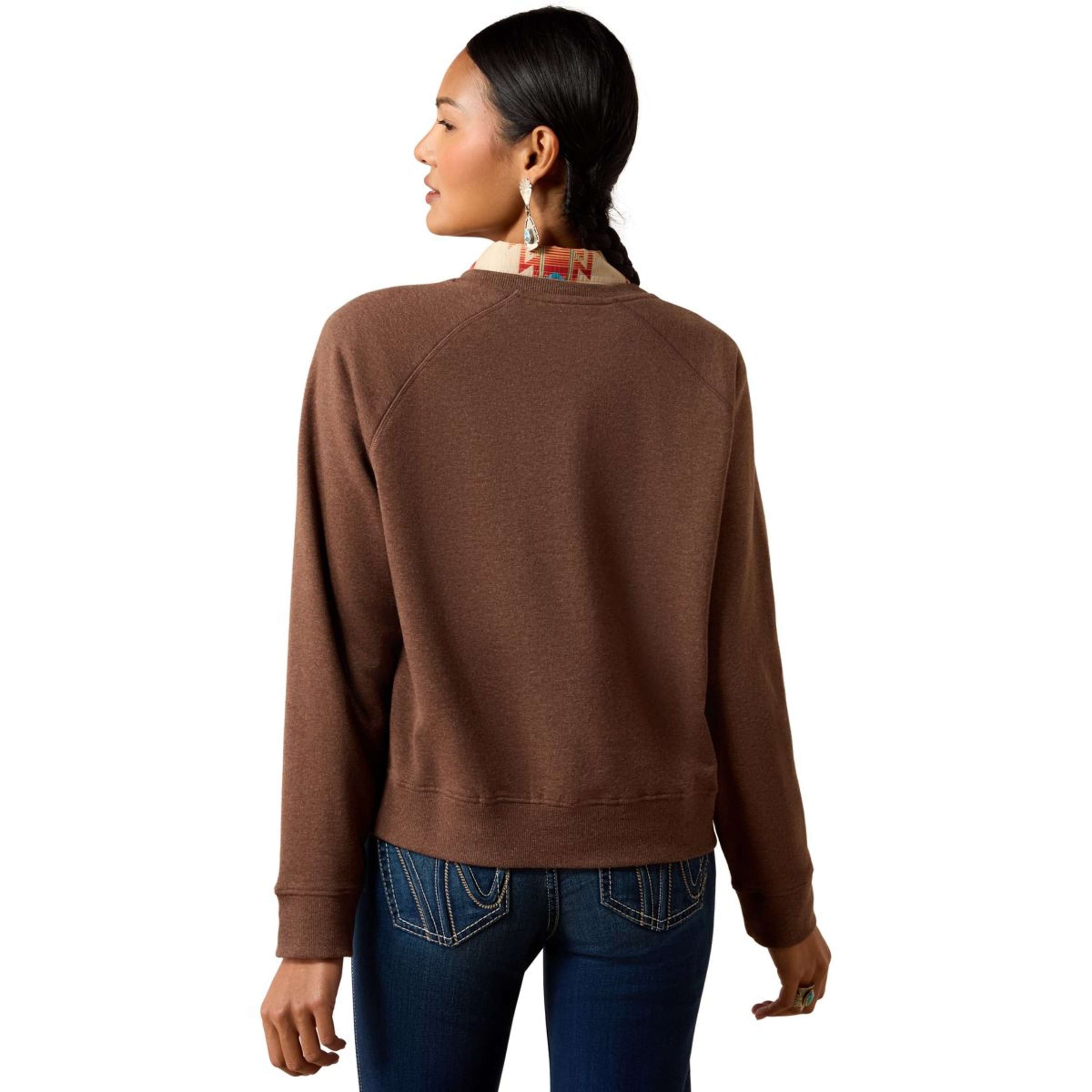 Ariat Trui Essential Crew Dames Chicory Coffee