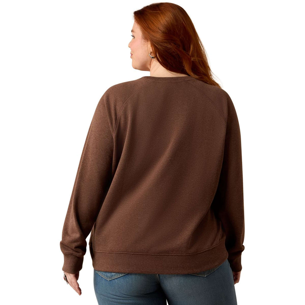 Ariat Trui Essential Crew Dames Chicory Coffee