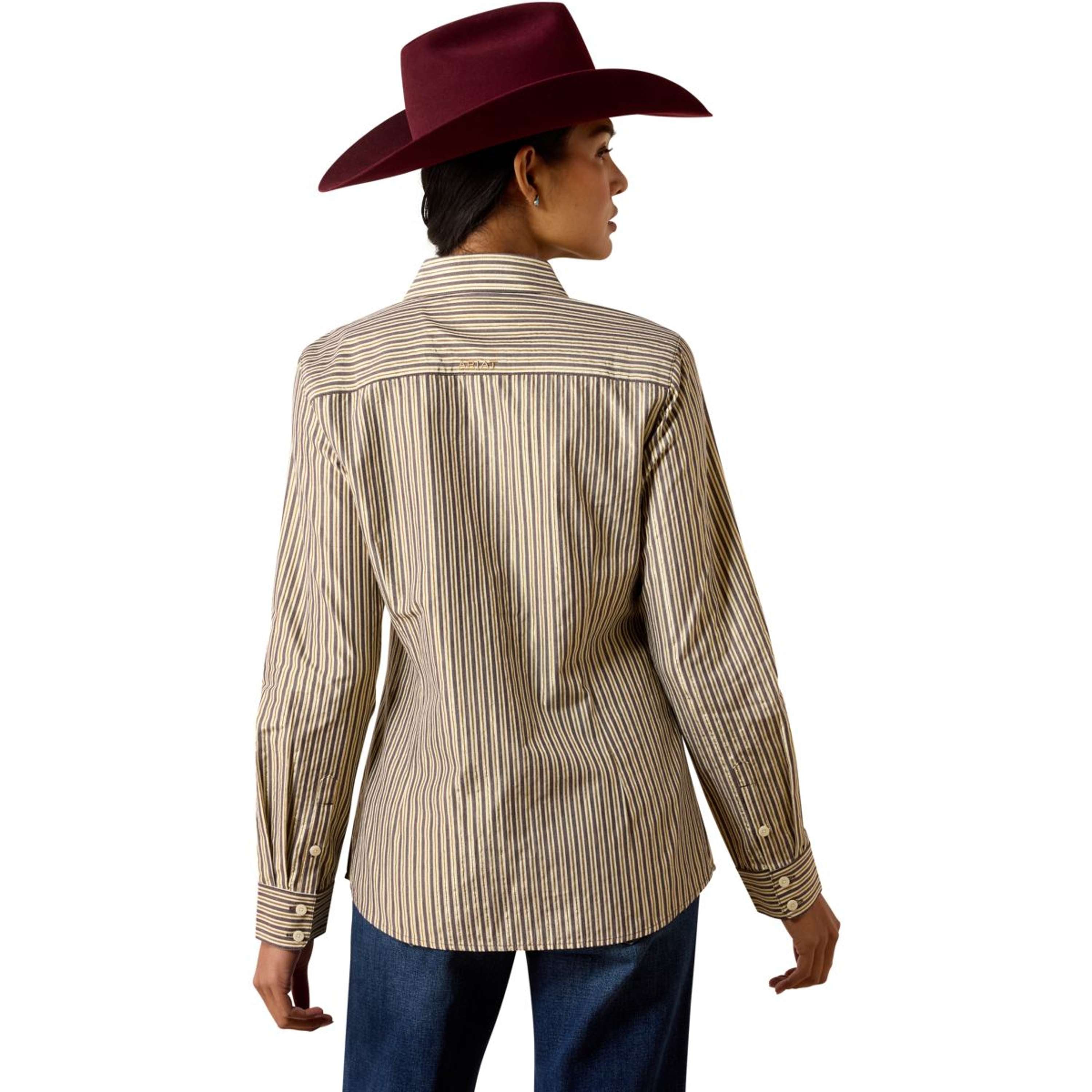 Ariat Blouse Kirby Dames Chocolate Plum