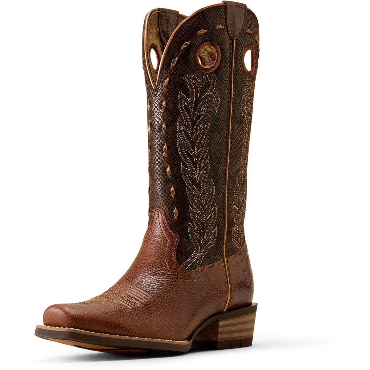 Ariat Westernlaarzen Lucera NcToe Dames Deepest Tan/Chocolate Snake