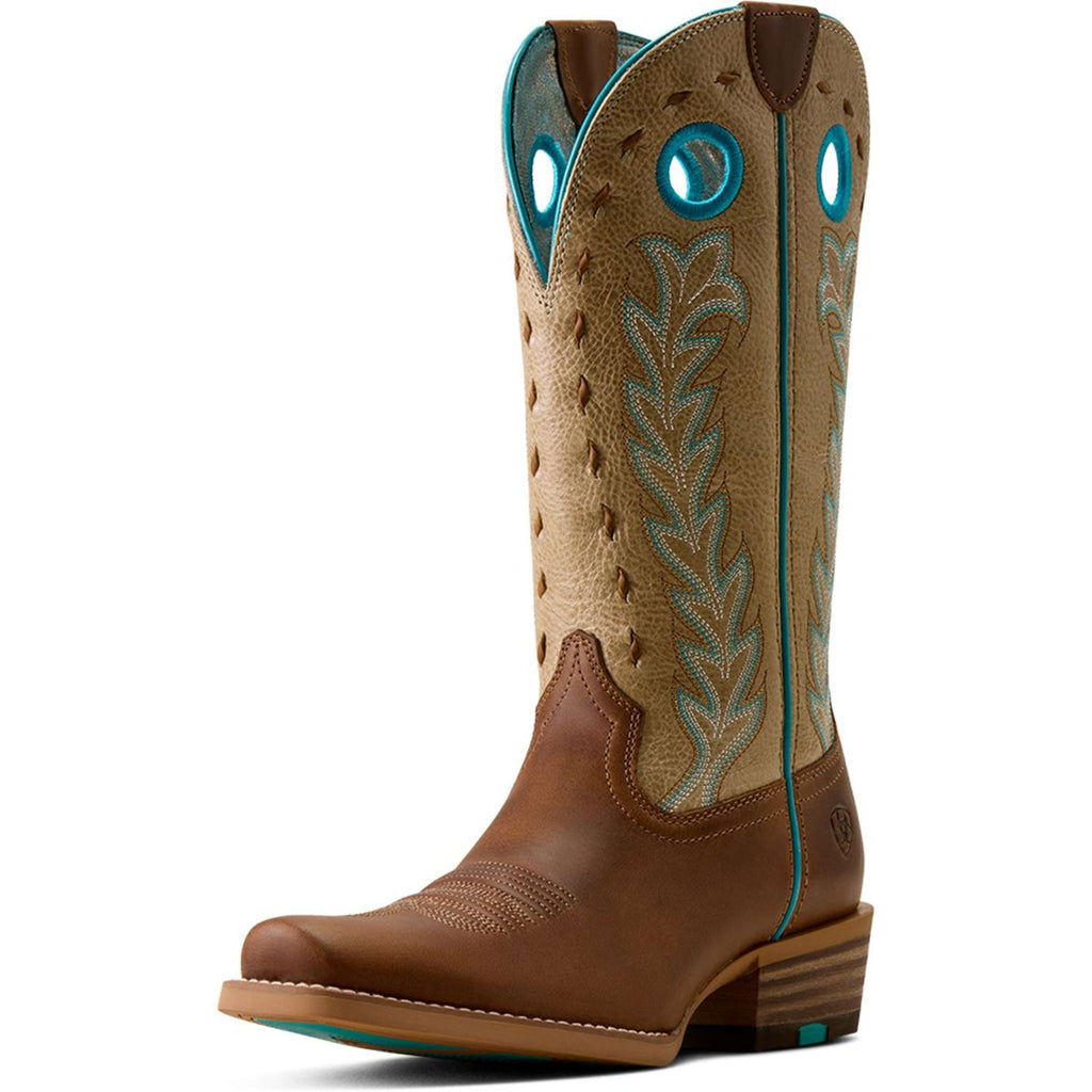 Ariat Westernlaarzen Lucera NcToe Dames Wheat Brown/Soft Parchment