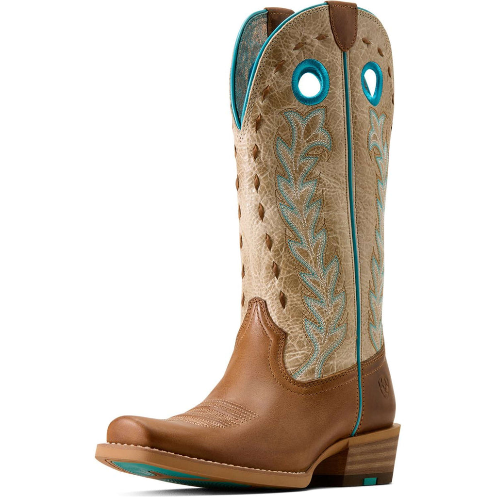 Ariat Westernlaarzen Lucera NcToe Dames Wheat Brown/Soft Parchment