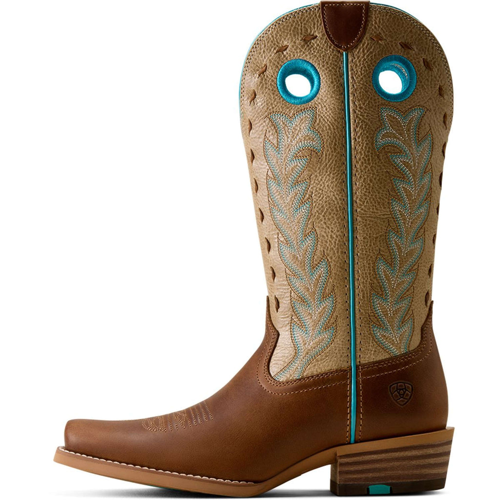 Ariat Westernlaarzen Lucera NcToe Dames Wheat Brown/Soft Parchment