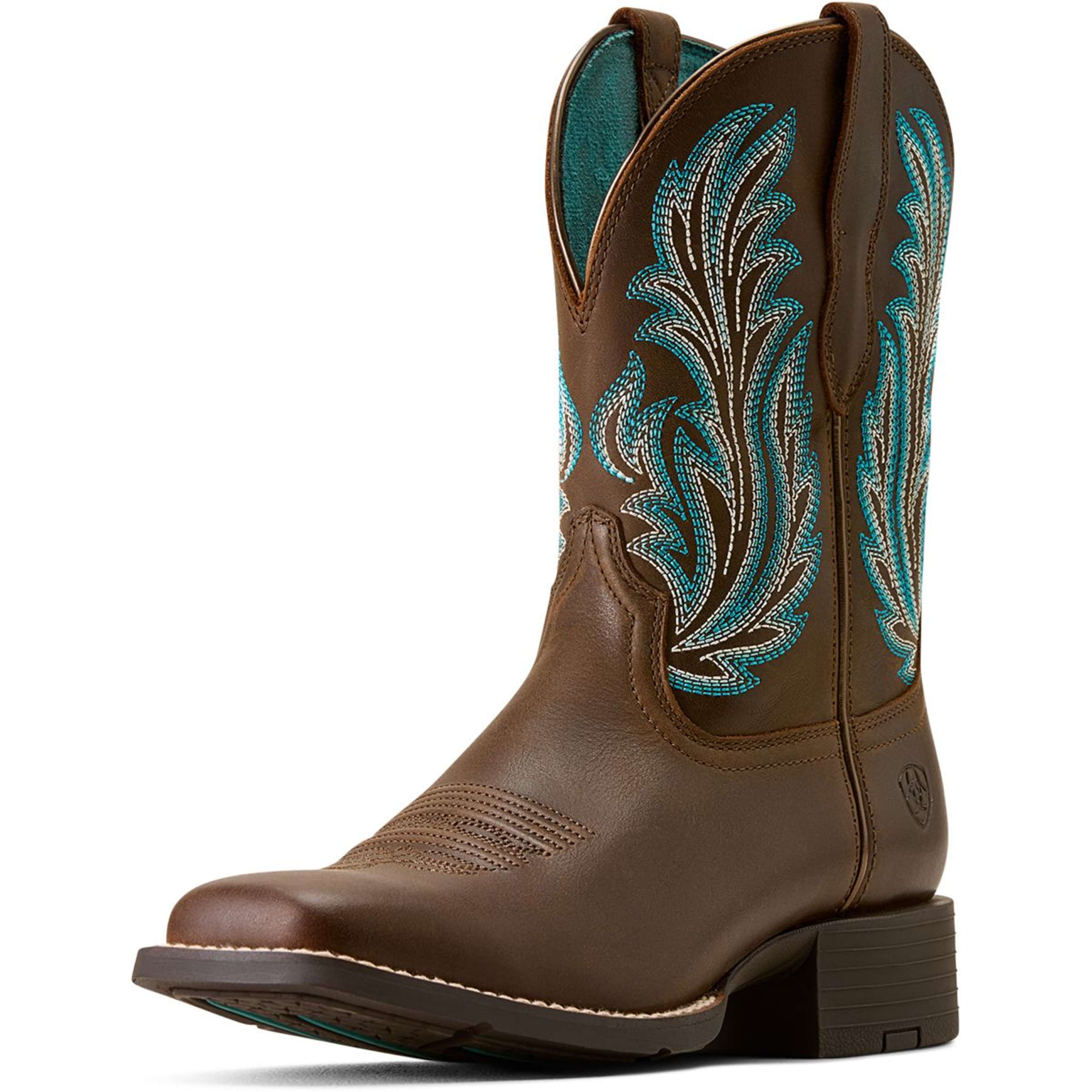 Ariat Westernlaarzen Round Up Filly Dames Dark Cacao