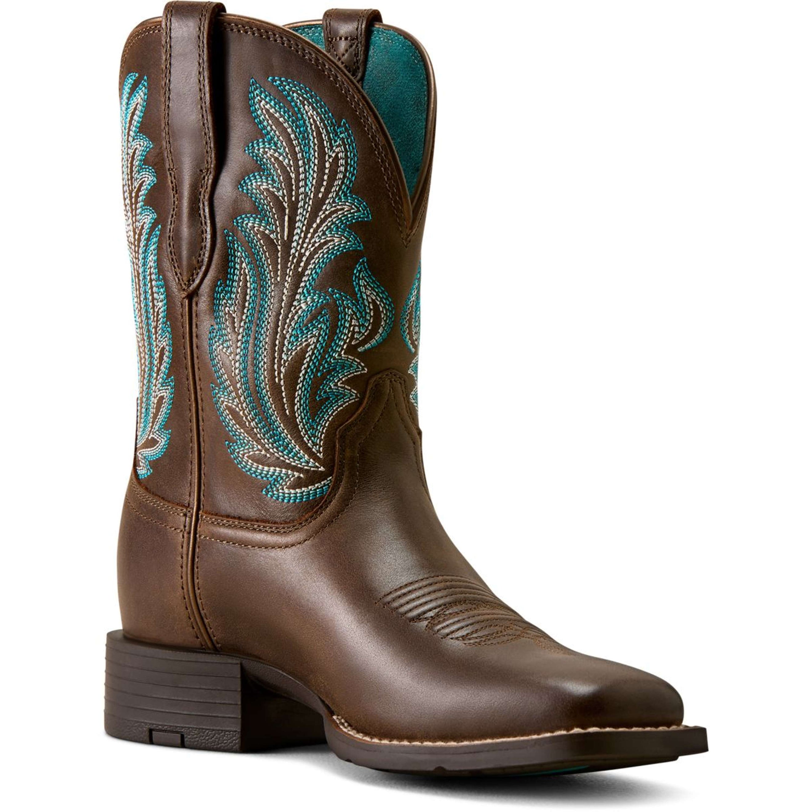 Ariat Westernlaarzen Round Up Filly Dames Dark Cacao