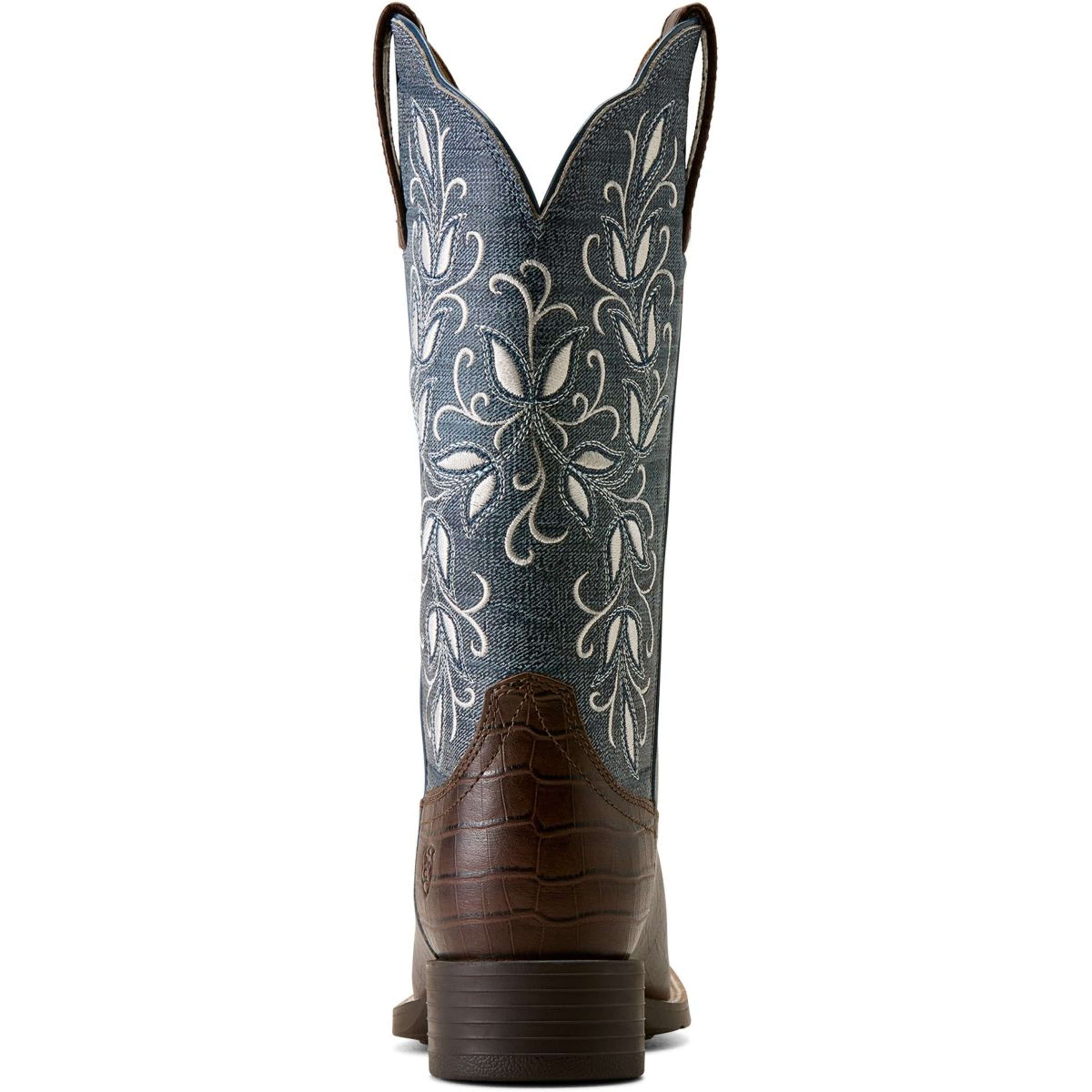 Ariat Westernlaarzen Round Up Holly Dames Chocolate Croc