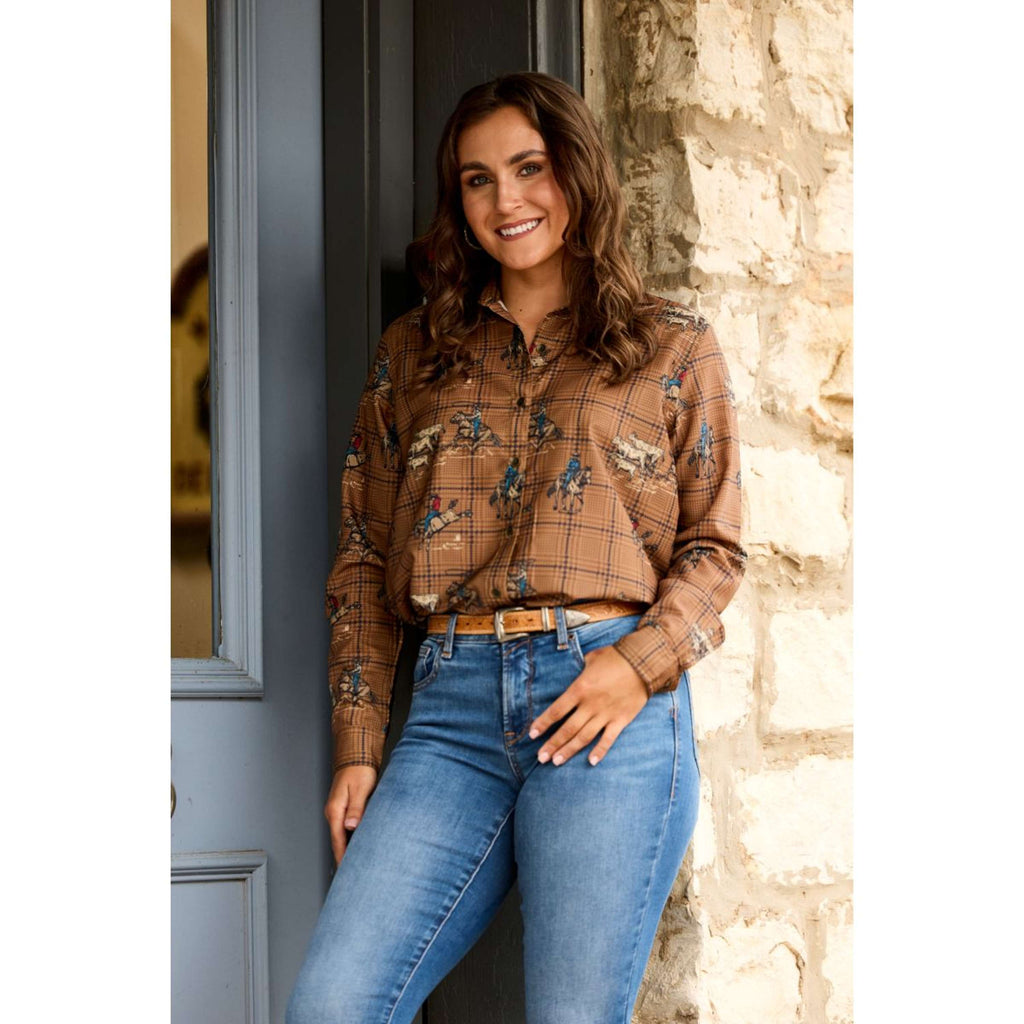 Ariat Blouse Homestyle Dames Bruin