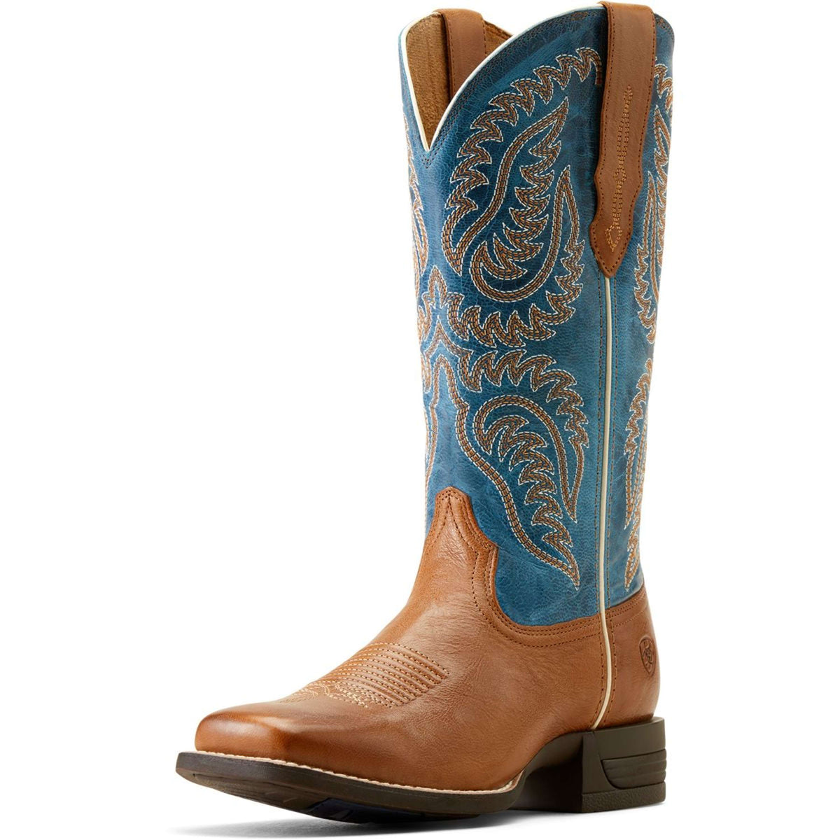 Ariat Westernlaars Cattle Caite Dames Bruin/Blauw