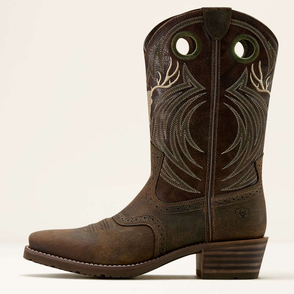 Ariat Westernlaarzen Hybrid Roughstock Antler Heren Wild Taupe/Espresso