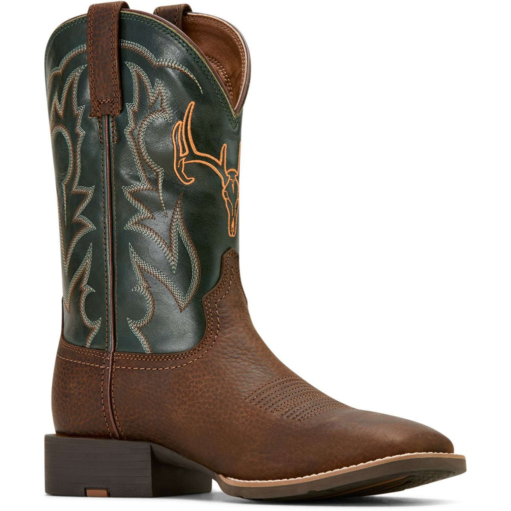 Ariat Westernlaarzen Sport Outdoor Heren Brown Oiled/Tack Green