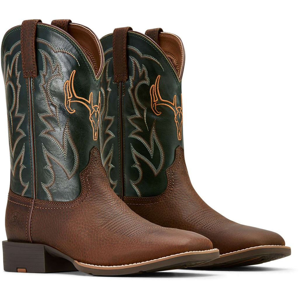 Ariat Westernlaarzen Sport Outdoor Heren Brown Oiled/Tack Green