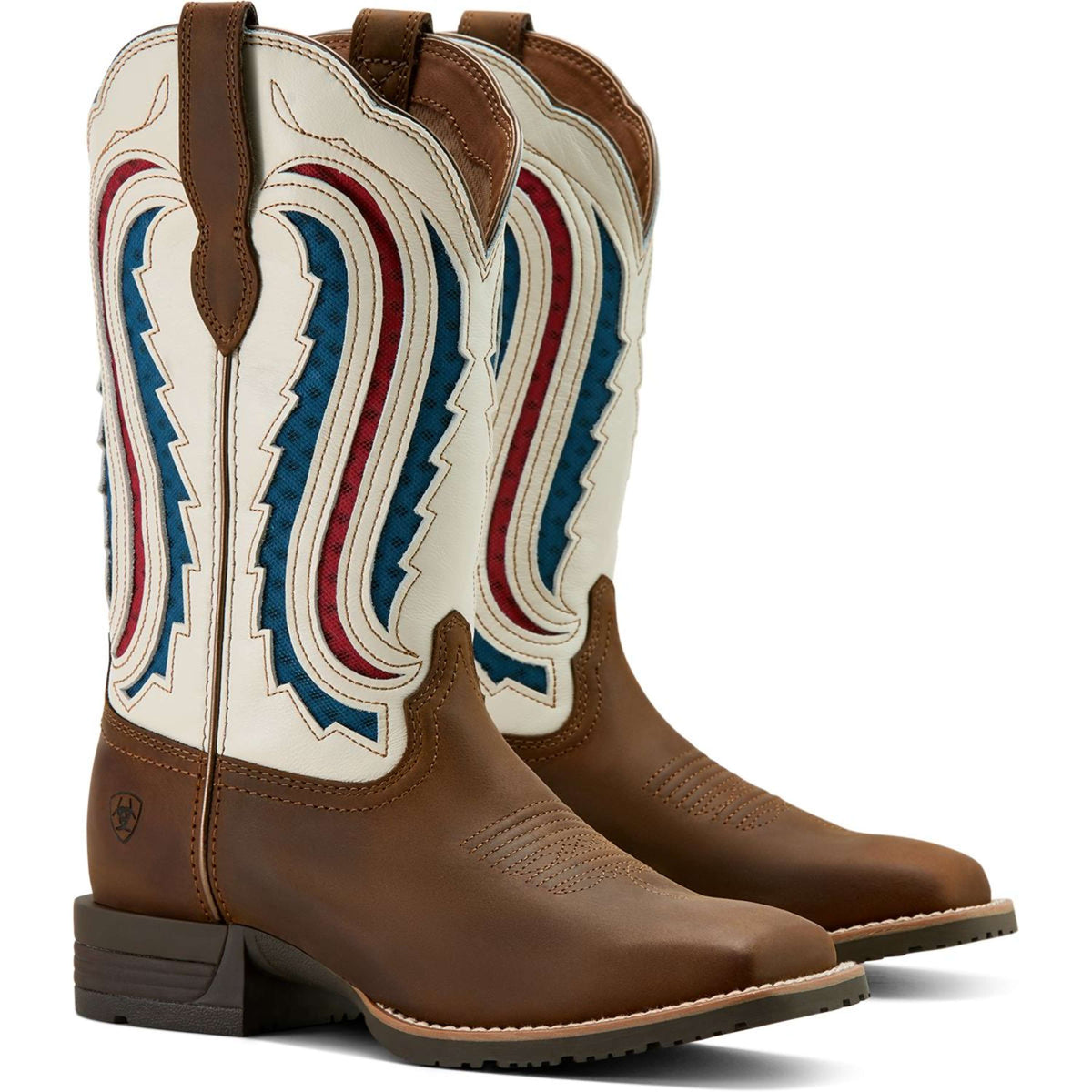Ariat Westernlaarzen Hybrid Ranchwork Venttek Dames Distressed Brown/Crema