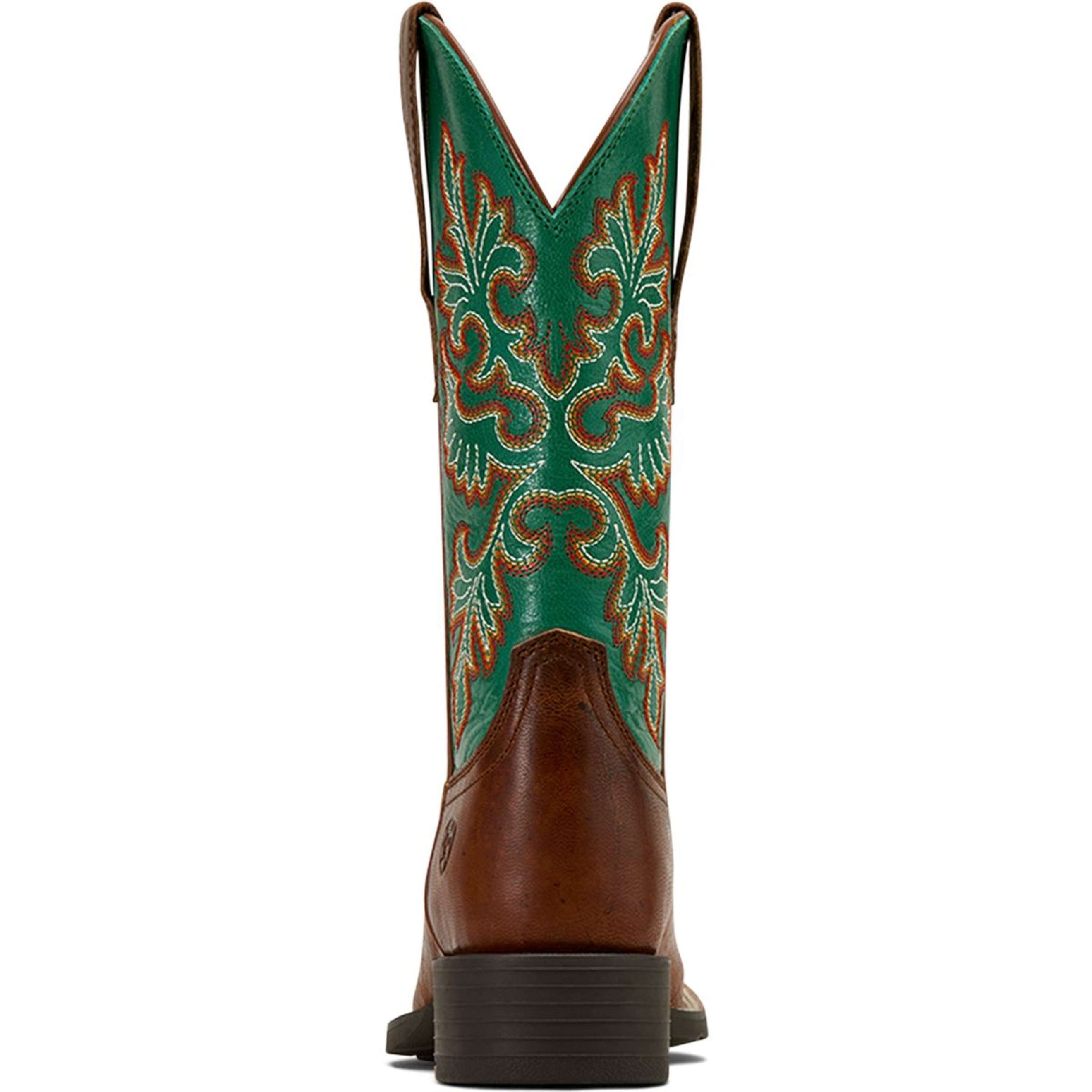 Ariat Westernlaarzen Round Up Stretchfit Dames Arizona Brown/Aged Jade Ariat Westernlaarzen Round Up Stretchfit Dames Arizona Brown/Aged Jade