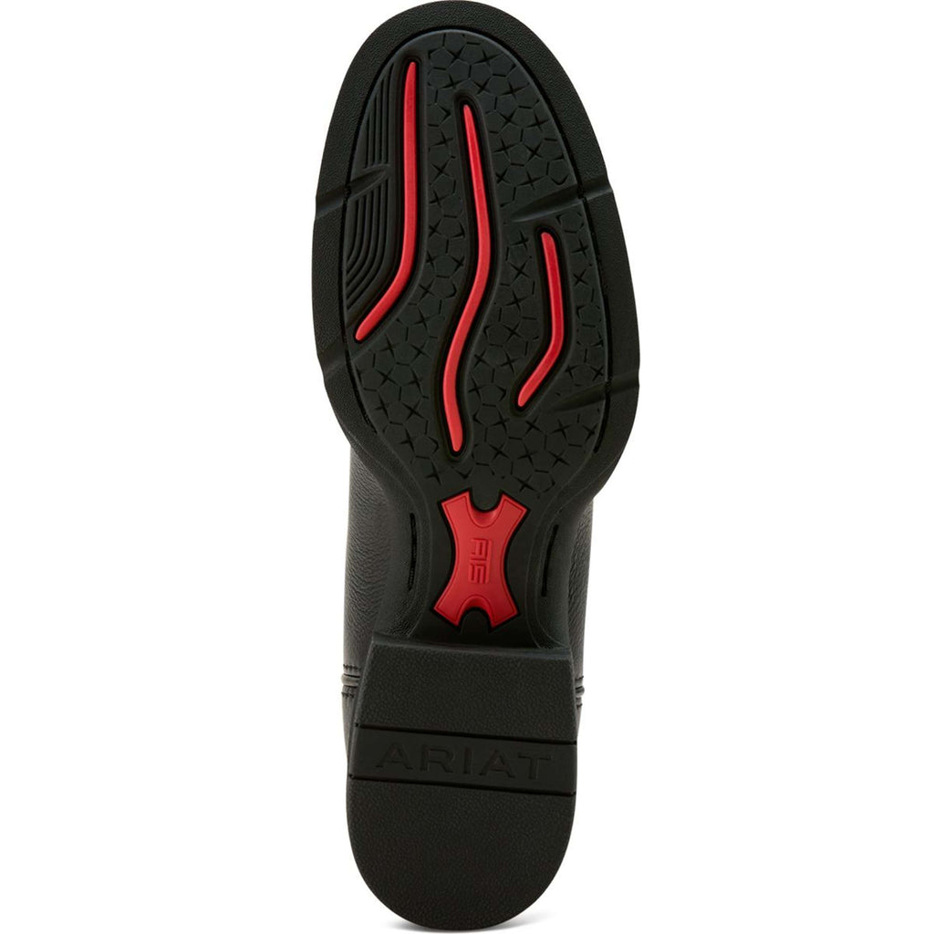 Ariat Westernlaarzen Round Up Stretchfit Dames Black Deertan/Garnet Emboss