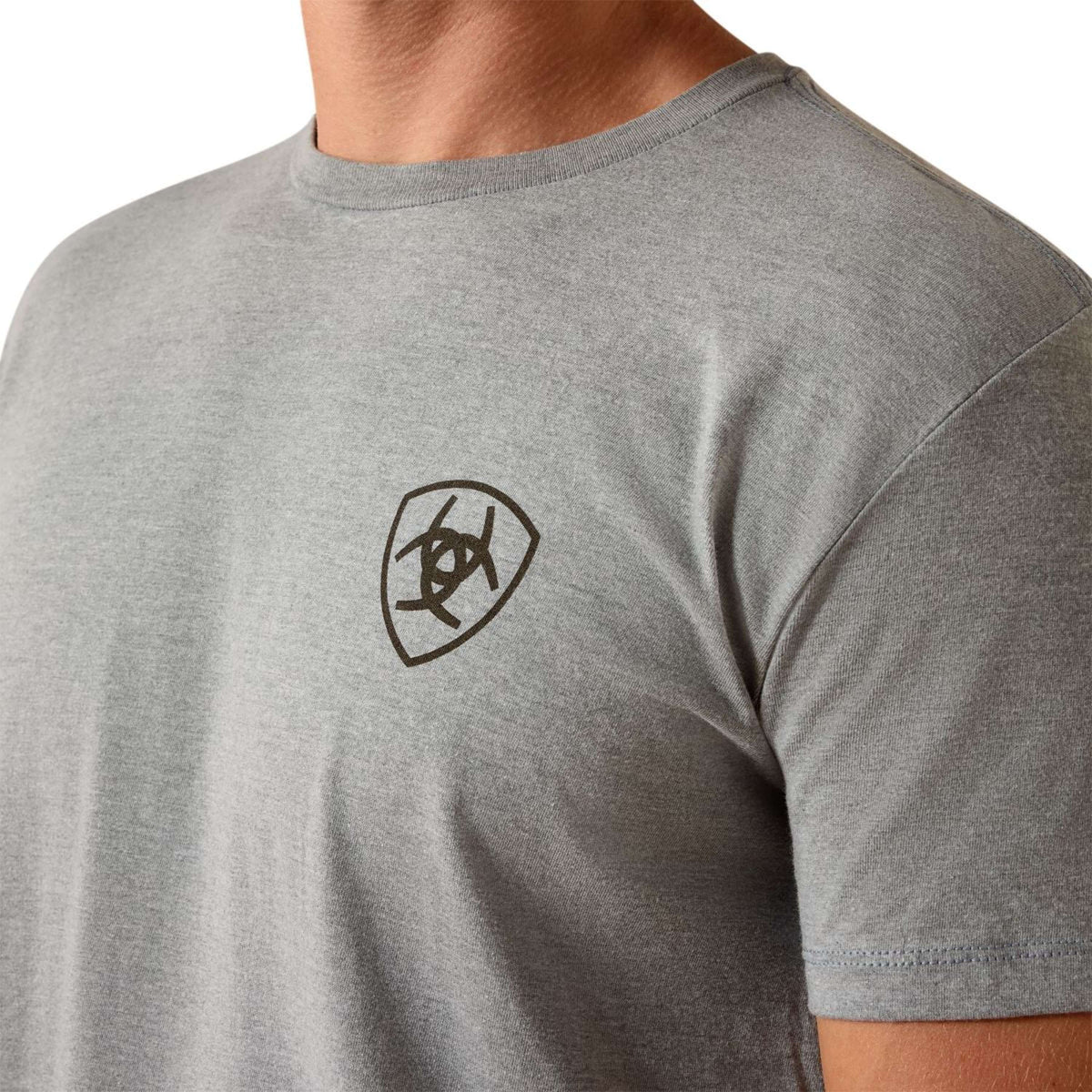 Ariat T-Shirt Banner Badge Heren Grijs