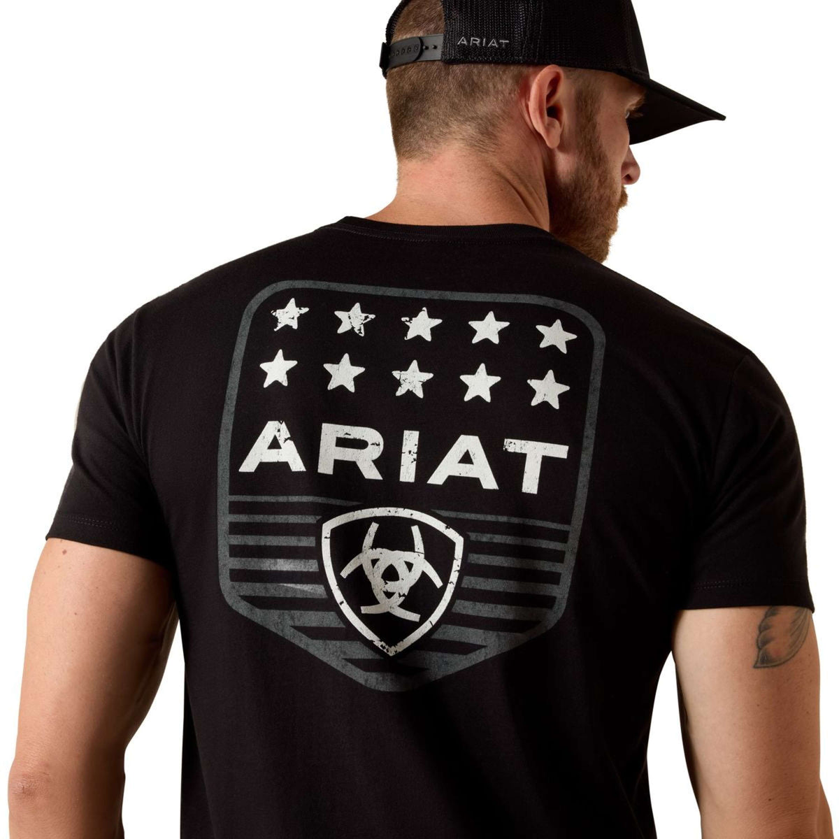 Ariat T-Shirt Patriotic Heren Zwart