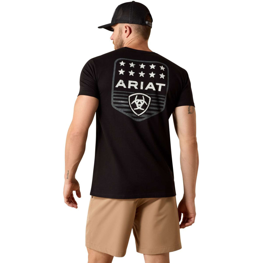 Ariat T-Shirt Patriotic Heren Zwart
