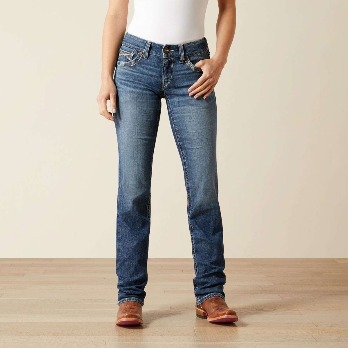 Ariat Jeans Estelle Straight Leg Dames Canadian