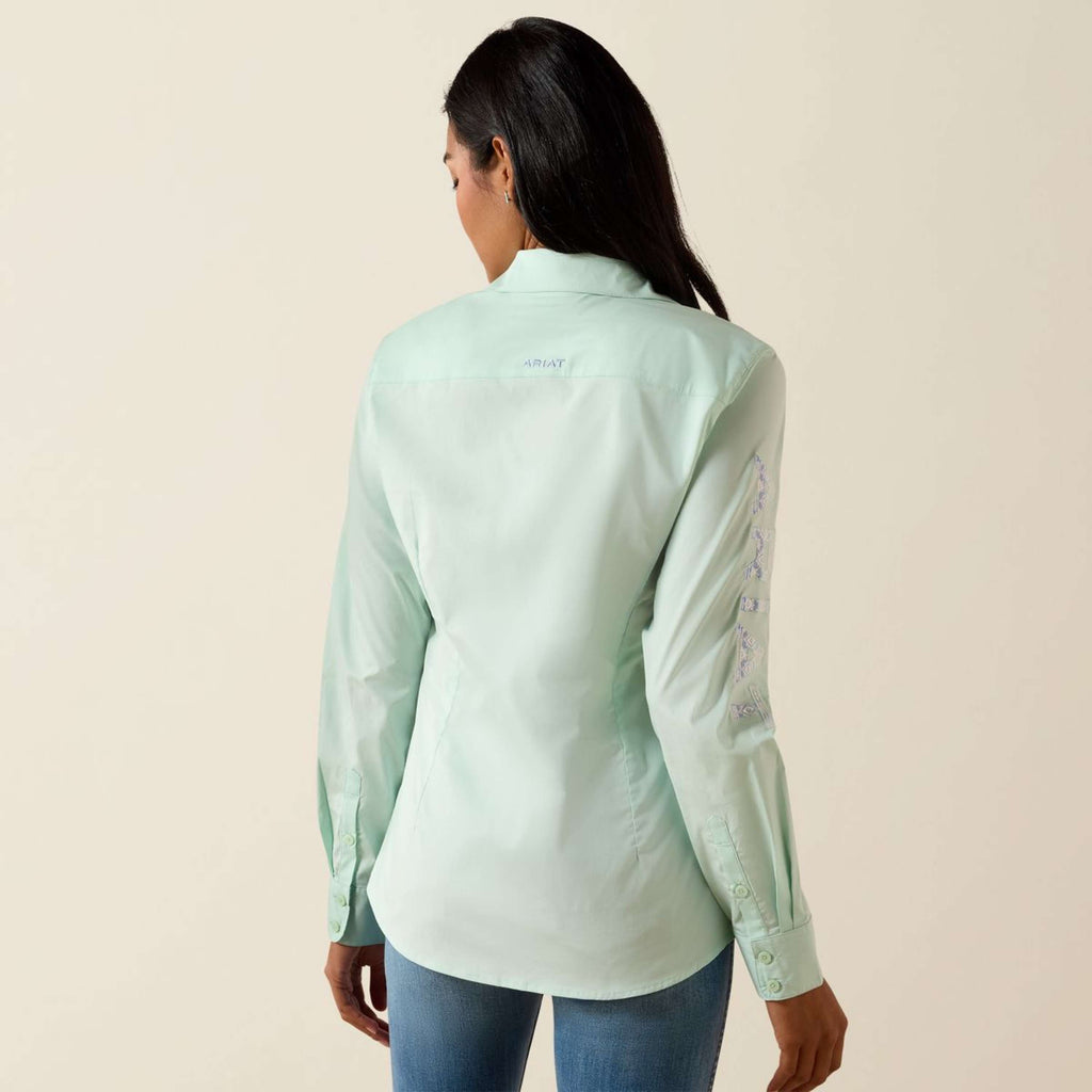 Ariat Shirt Team Kirby Lange Mouwen Dusty Aqua