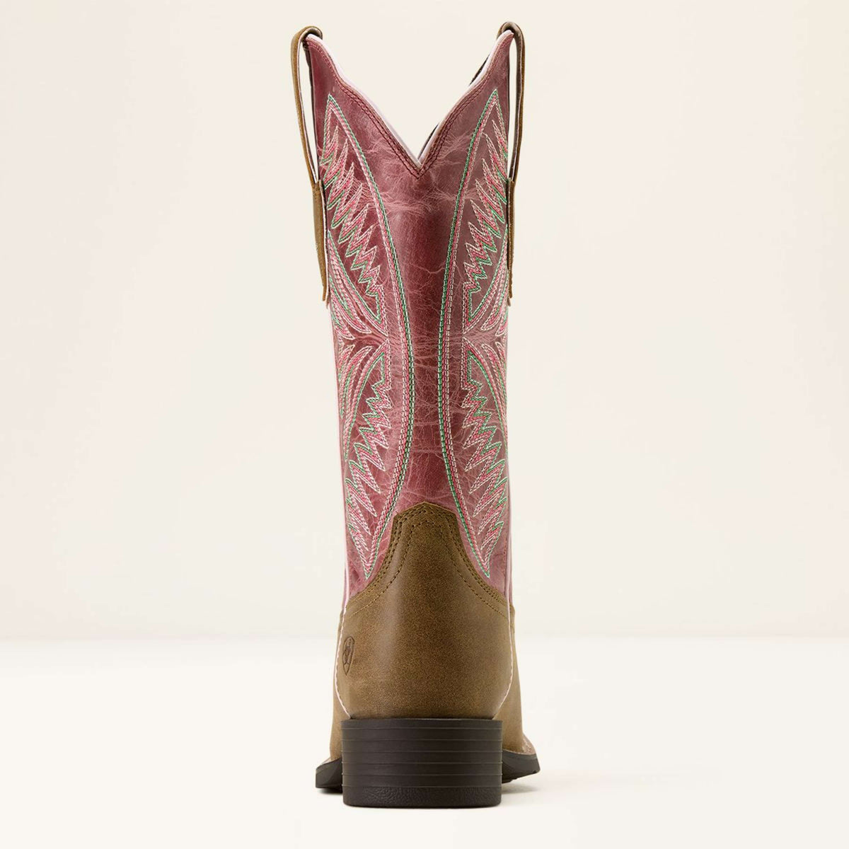 Ariat Westernlaarzen Round Up Ruidoso Dames Brown Bomber/Dusty Rose