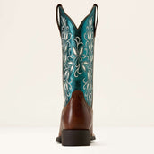 Ariat Westernlaarzen Round Up Holly Dames Beasty Brown/Metallic Sea