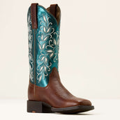Ariat Westernlaarzen Round Up Holly Dames Beasty Brown/Metallic Sea
