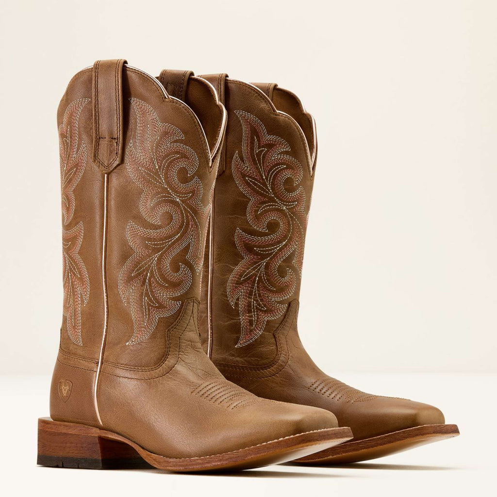 Ariat Westernlaarzen County Lane Dames Natural Tan