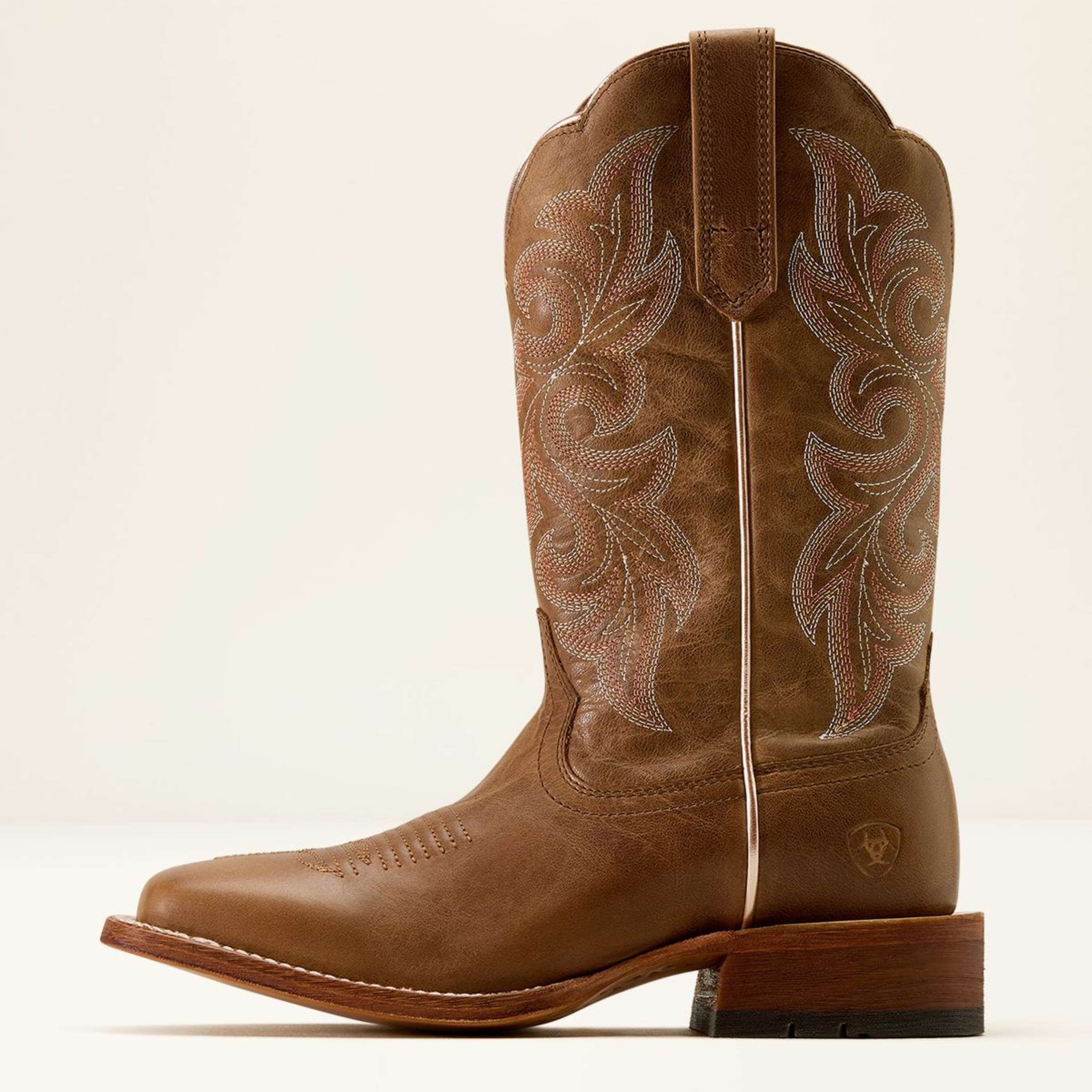 Ariat Westernlaarzen County Lane Dames Natural Tan Ariat Westernlaarzen County Lane Dames Natural Tan