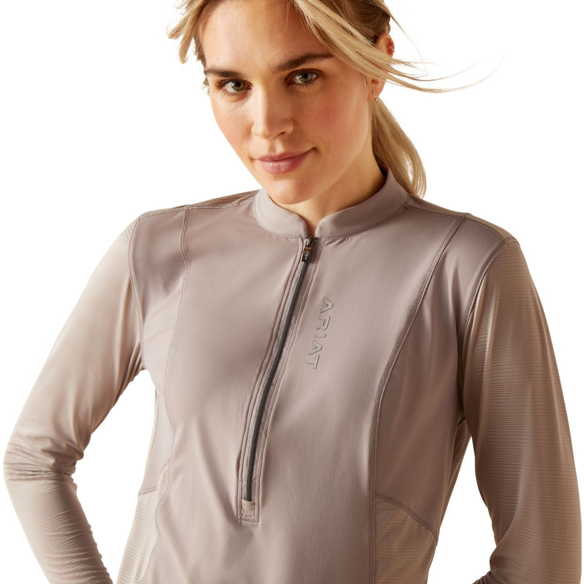 Ariat Base Layer Breathe 1/4 Rits Zinc