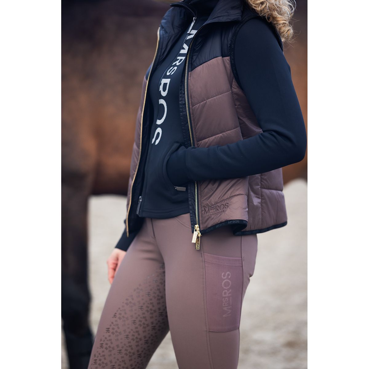 Mrs. Ros Training Jacket Logo Zwart