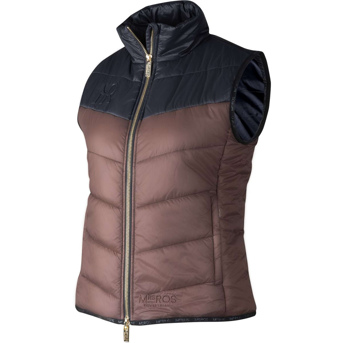 Mrs. Ros Bodywarmer Royal Mini Zwart/Taupe