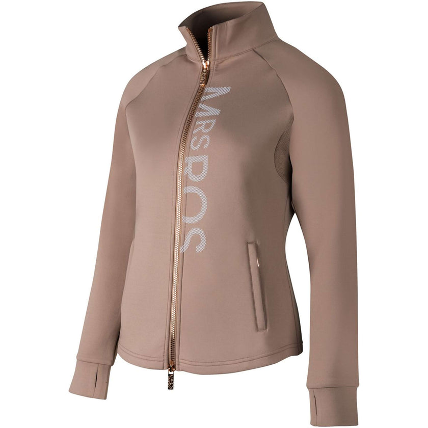 Mrs. Ros Training Jacket Logo Taupe