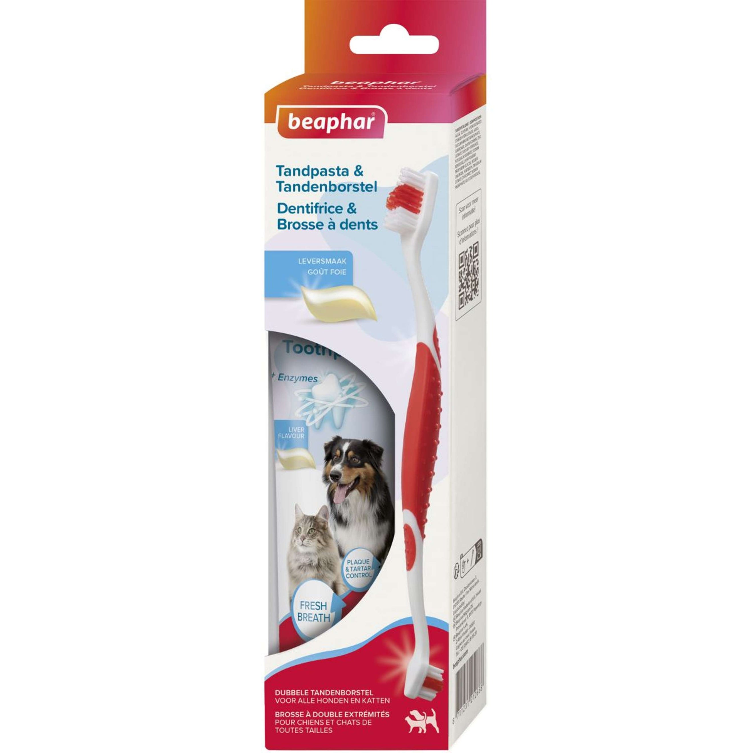 Beaphar Tandpasta + tandenborstel combi pack Beaphar Tandpasta + tandenborstel combi pack