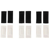 BR startnummersysteem Set van 3 Wit/Zwart