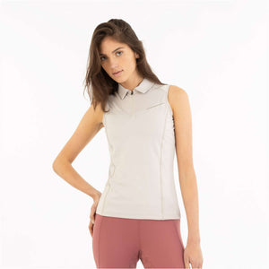 BR Poloshirt Isa Mouwloos Chateau Grey