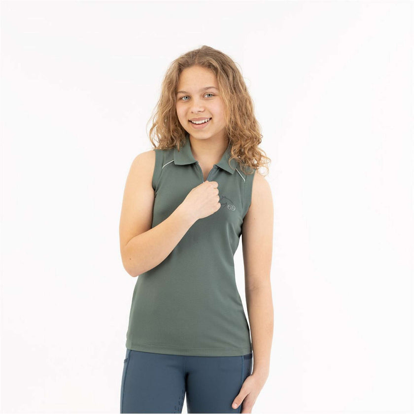 BR Poloshirt Eevolv Ilona Mouwloos Balsam Green