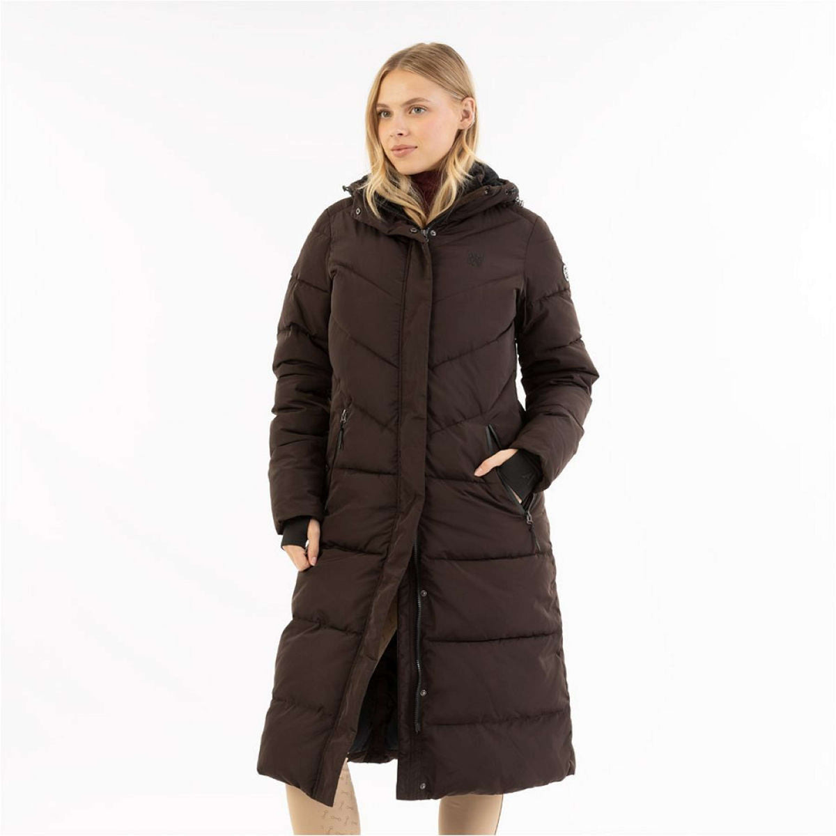 ANKY Lange Jas AW25 Puffer Chocolate Torte
