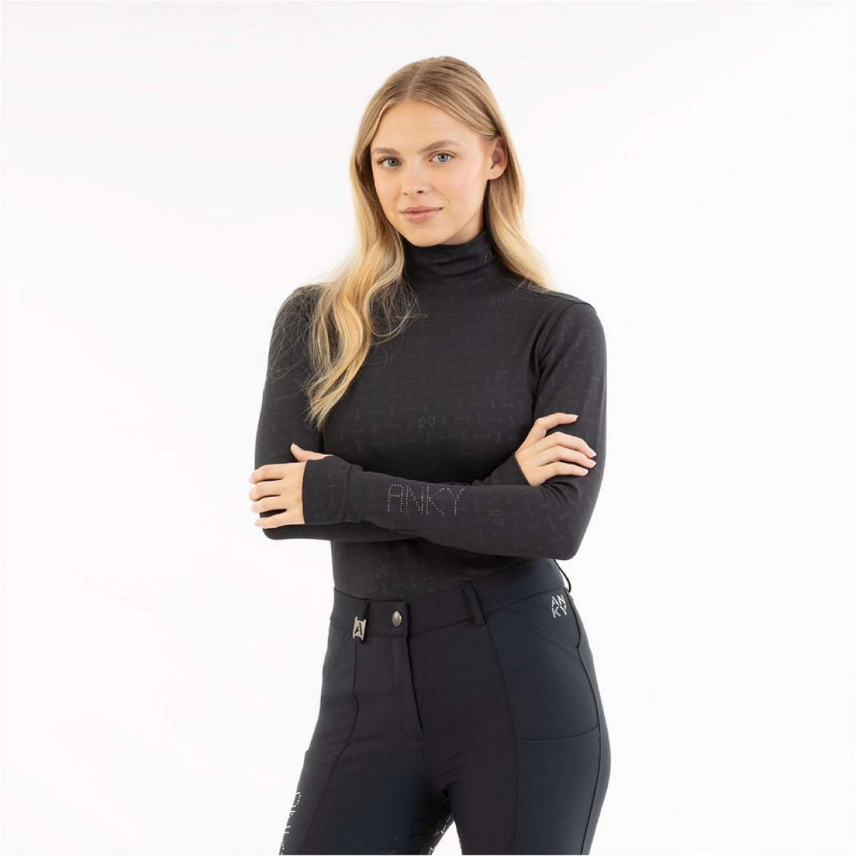 ANKY Shirt AW25 Mockneck Zwart