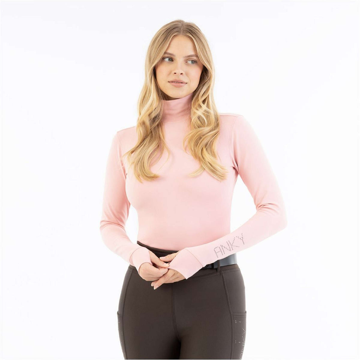 ANKY Shirt AW25 Mockneck Bridal Rose